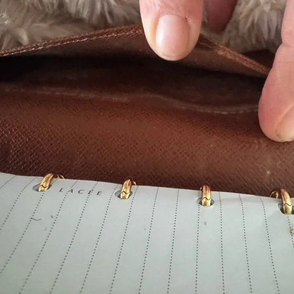 LV Monogram Agenda PM Planner Cover Brown Canvas Leather - Picture 4 of 12